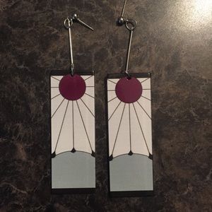 Anime Demon Slayer Hanafuda Earrings
